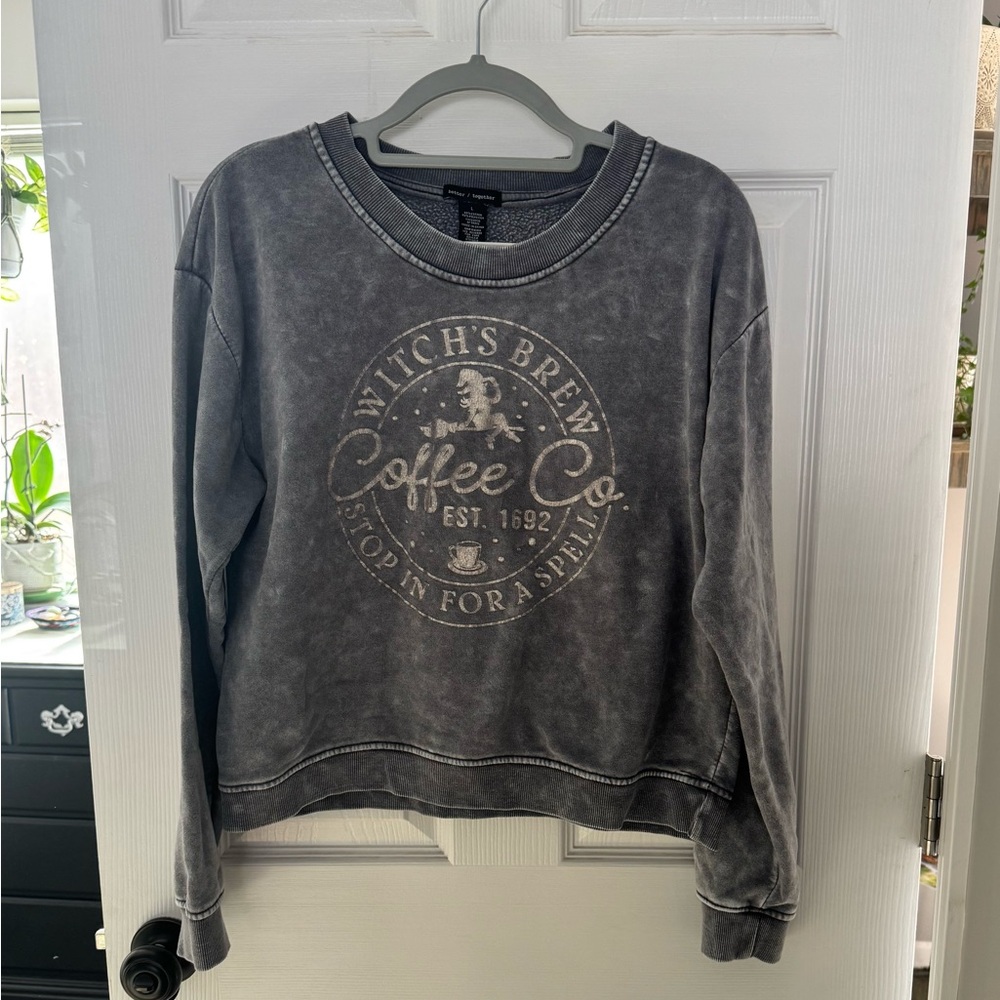 Like New Witch's Brew Coffee Co. Charcoal Sweatshirt